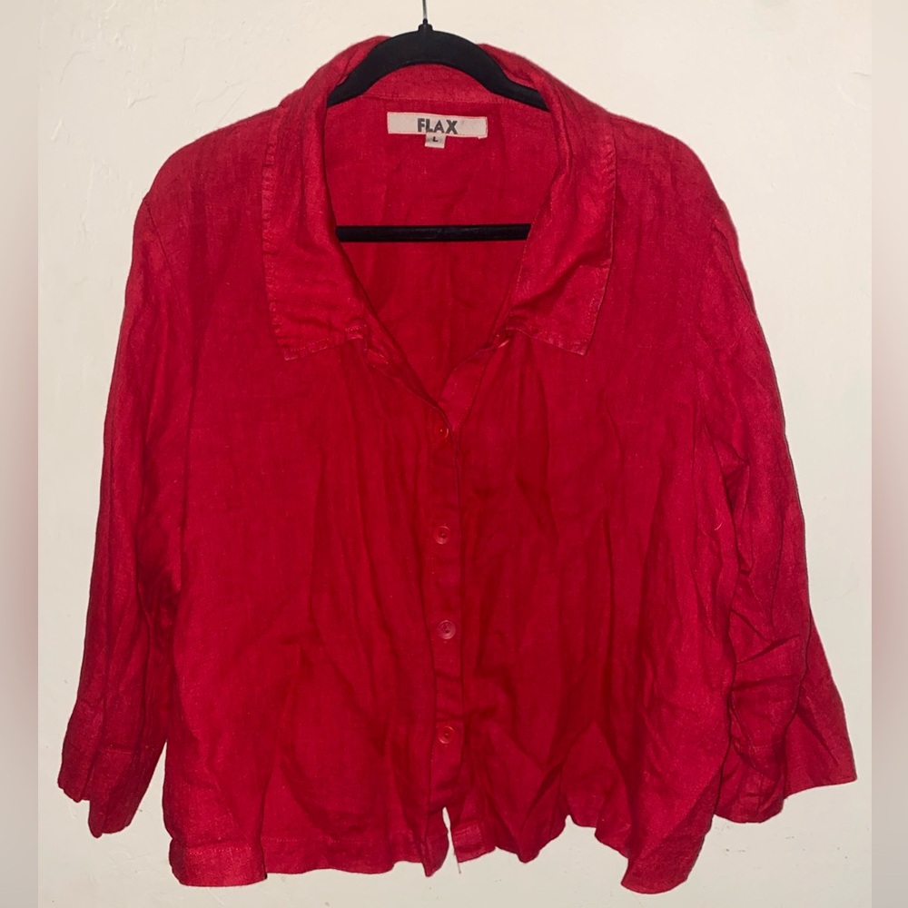 Flax Vibrant Red Shirt